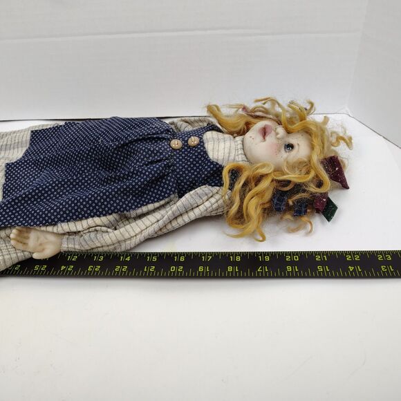 OOAK 1999 “Mary Sunshine” by Dianne Adam – Signed Handmade Folk Art Doll 22" - Picture 14 of 14